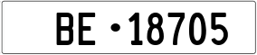 Trailer License Plate